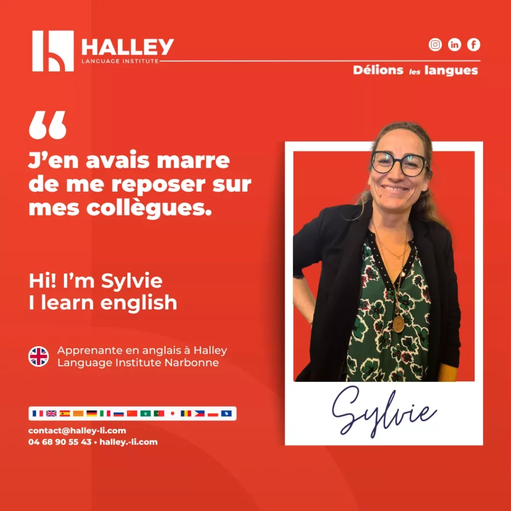 Visuel d'illustration avec une photo et une citation de Sylvie